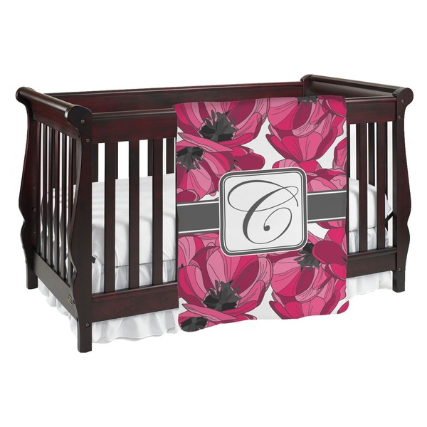 Custom Tulips Baby Blanket (Personalized)