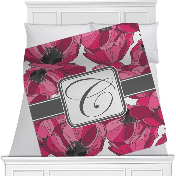 Custom Tulips Minky Blanket (Personalized)