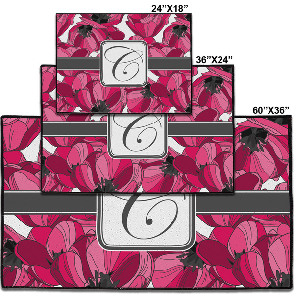 Tulips Personalized Door Mat - Group Parent IMF