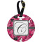 Tulips Personalized Round Luggage Tag