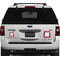 Tulips Personalized Square Car Magnets on Ford Explorer