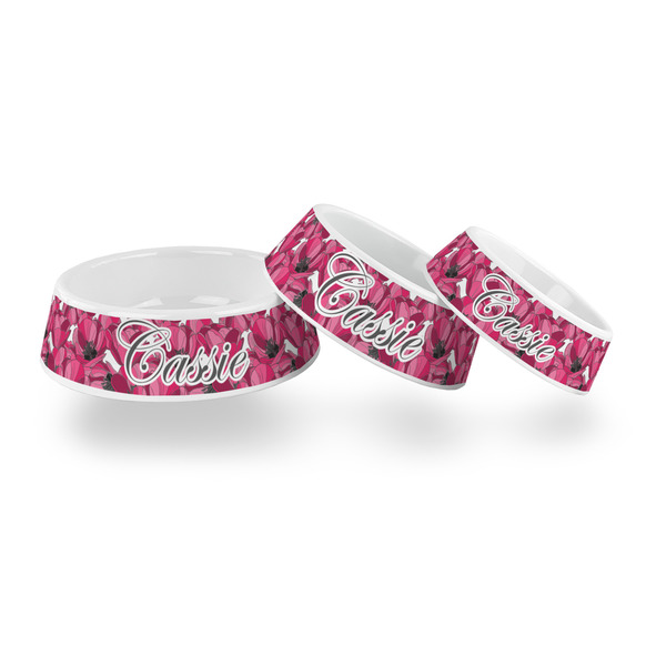 Tulips Plastic Pet Bowls - PARENT MAIN