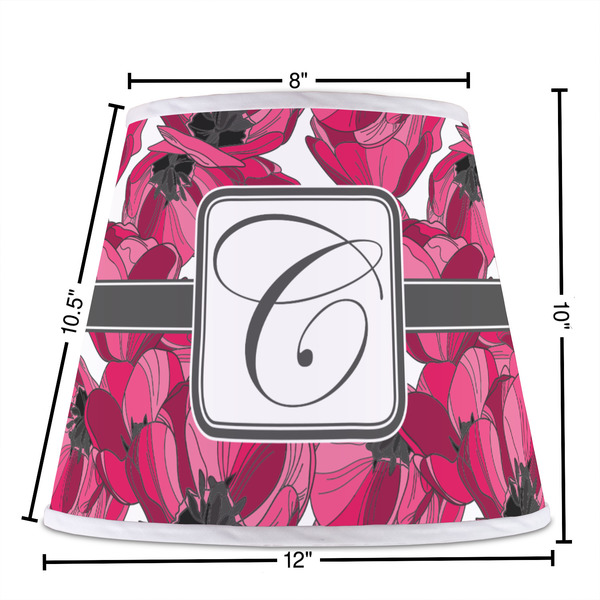 Tulips Poly Film Empire Lampshade - Dimensions