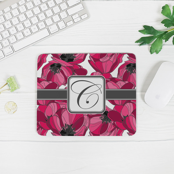 Tulips Rectangular Mouse Pad - LIFESTYLE 2