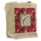 Tulips Reusable Cotton Grocery Bag - Front View