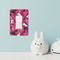 Tulips Rocker Light Switch Covers - Single - IN CONTEXT