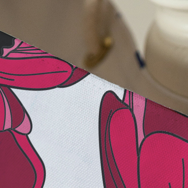 Tulips Large Rope Tote - Close Up View