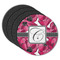 Tulips Round Rubber Backed Coasters - Set of 4 (Personalized)