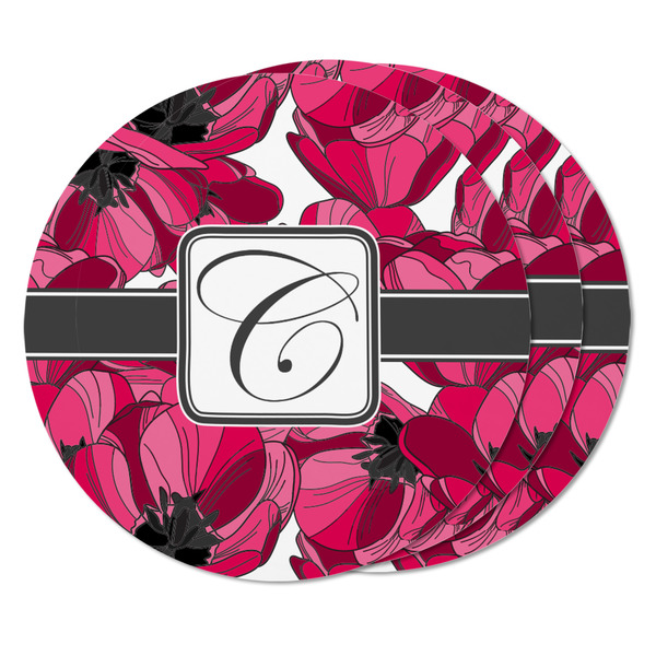 Tulips Round Fridge Magnet - THREE