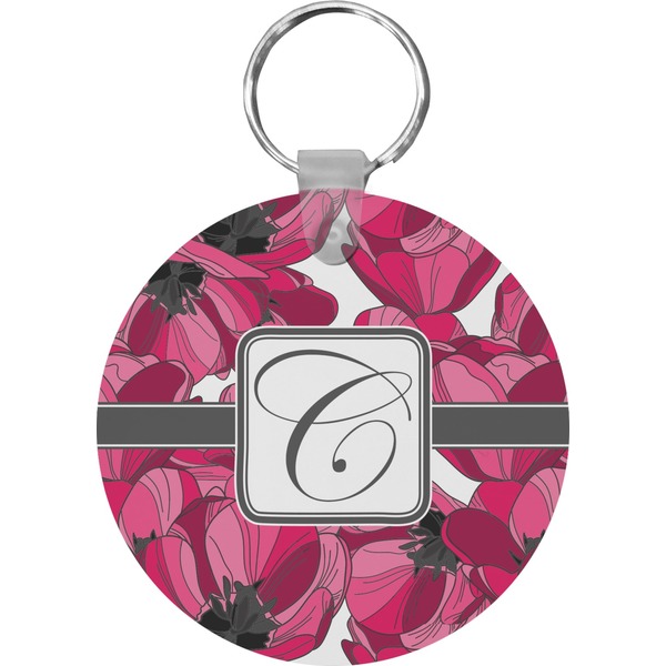 Tulips Round Keychain (Personalized)