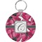 Tulips Round Plastic Keychain (Personalized)