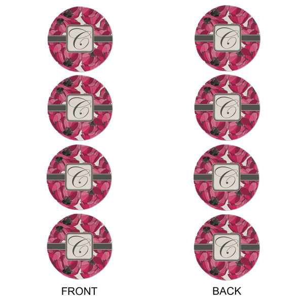 Tulips Round Linen Placemats - APPROVAL Set of 4 (double sided)