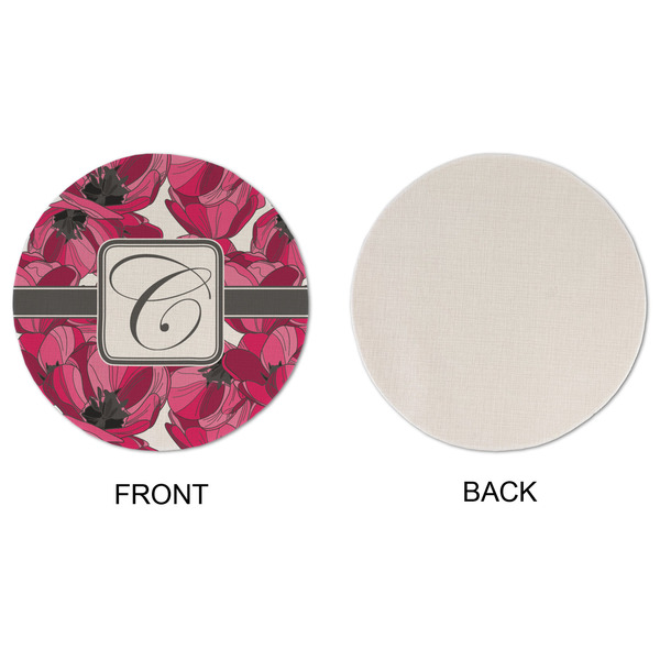 Tulips Round Linen Placemats - APPROVAL (single sided)
