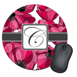 Tulips Round Mouse Pad (Personalized)