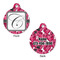 Tulips Round Pet ID Tag - Large - Approval