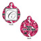 Tulips Round Pet Tag - Front & Back
