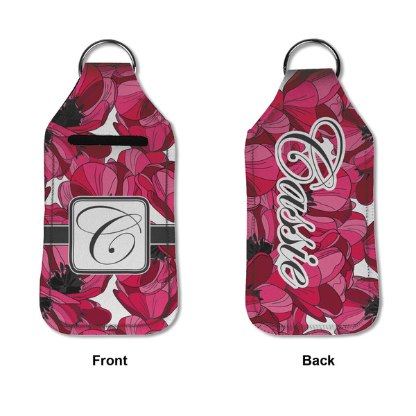 Tulips Sanitizer Holder Keychain - Large APPROVAL (Flat)