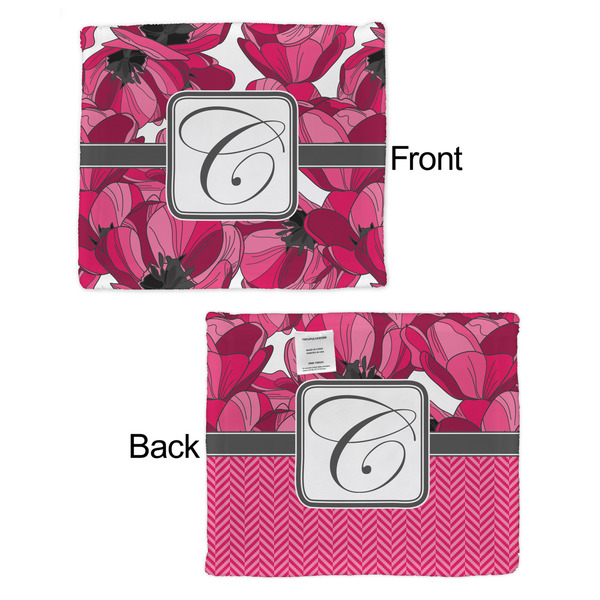 Tulips Security Blanket - Front & Back View