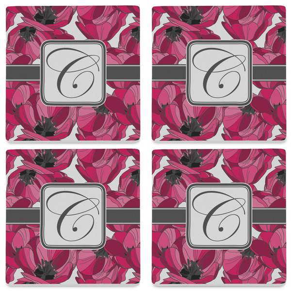 Tulips Set of 4 Sandstone Coasters - See All 4 View