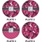 Tulips Set of Lunch / Dinner Plates (Approval)