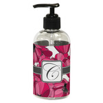 Tulips Plastic Soap / Lotion Dispenser (8 oz - Small - Black) (Personalized)