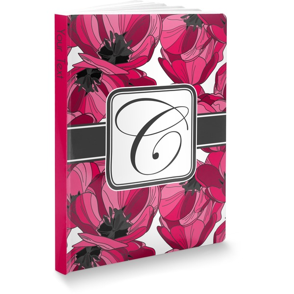 Custom Tulips Softbound Notebook (Personalized)