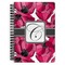 Tulips Spiral Notebook - 7x10 w/ Initial