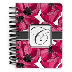 Tulips Spiral Notebook - 5x7 w/ Initial