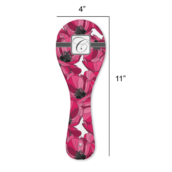 Tulips Spoon Rest Trivet - APPROVAL