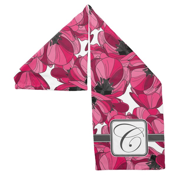 Tulips Sports Towel Folded - Both Sides Showing