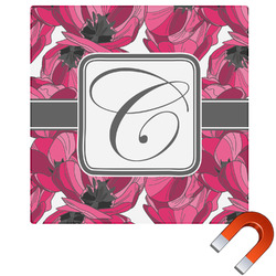 Tulips Square Car Magnet - 10" (Personalized)