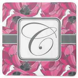Tulips Square Rubber Backed Coaster (Personalized)