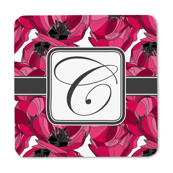 Tulips Square Fridge Magnet - FRONT