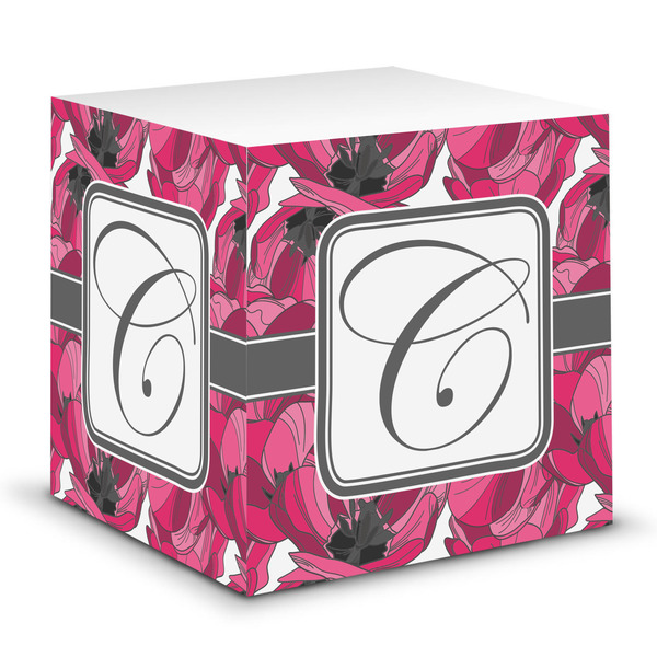 Custom Tulips Sticky Note Cube (Personalized)