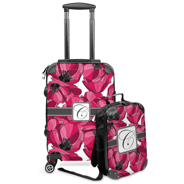 Custom Tulips Kids 2-Piece Luggage Set - Suitcase & Backpack (Personalized)