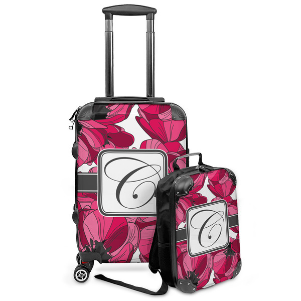 Custom Tulips Kids 2-Piece Luggage Set - Suitcase & Backpack (Personalized)