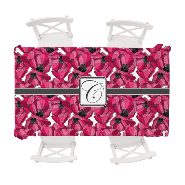 Custom Tulips Tablecloth - 58"x102" (Personalized)