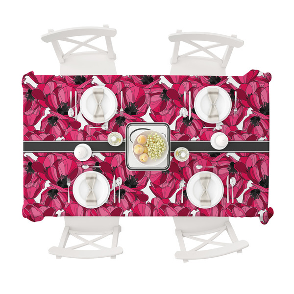 Tulips Tablecloths (58"x102") - TOP VIEW