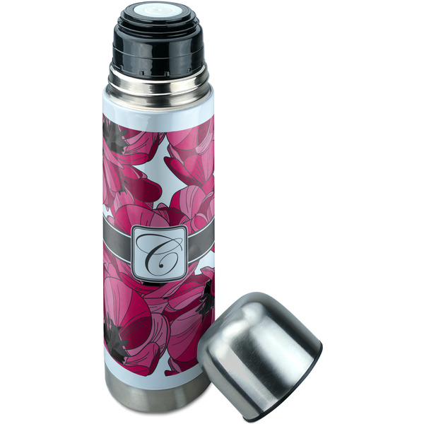 Tulips Thermos - Lid Off