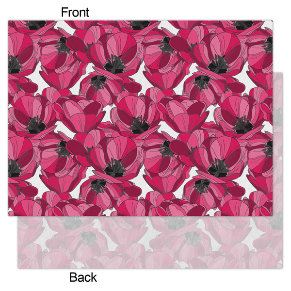 Tulips Tissue Paper - Lightweight - Large - Front & Back