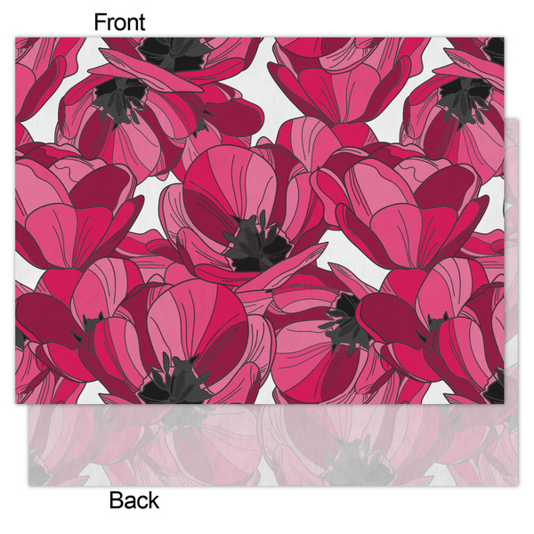 Tulips Tissue Paper - Lightweight - Medium - Front & Back