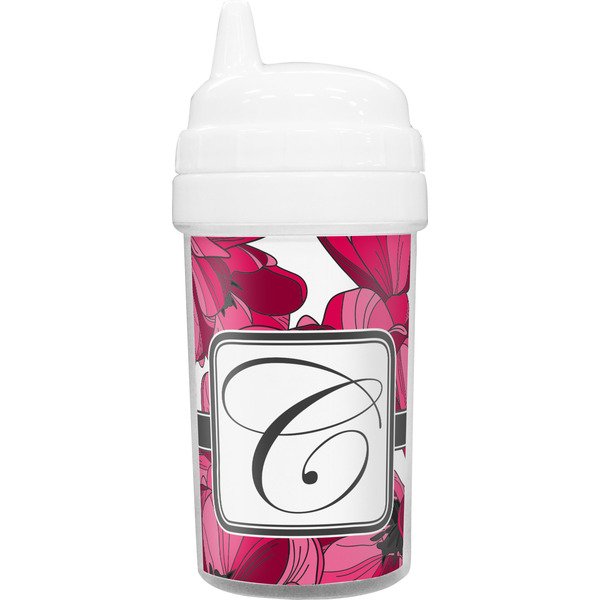 Custom Tulips Toddler Sippy Cup (Personalized)