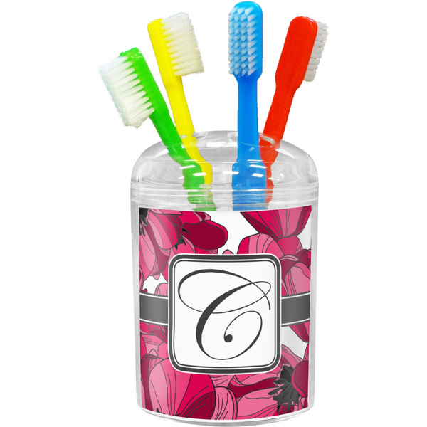 Custom Tulips Toothbrush Holder (Personalized)