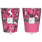 Tulips Trash Can White - Front and Back - Apvl
