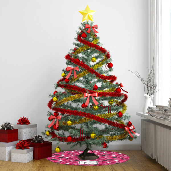 Tulips Tree Skirt - In context