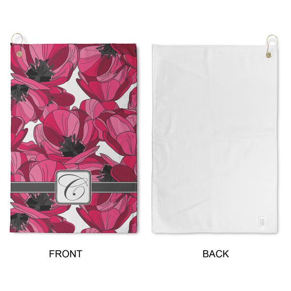 Tulips Waffle Weave Golf Towel - Approval