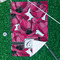 Tulips Waffle Weave Golf Towel - In Context