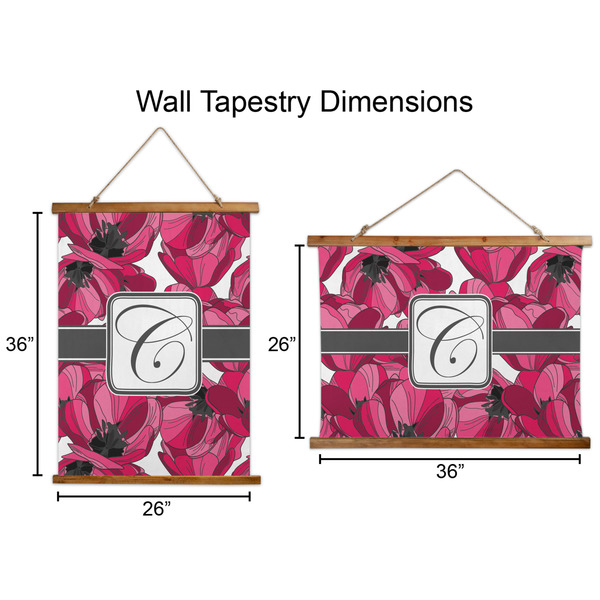 Tulips Wall Hanging Tapestries - Parent/Sizing