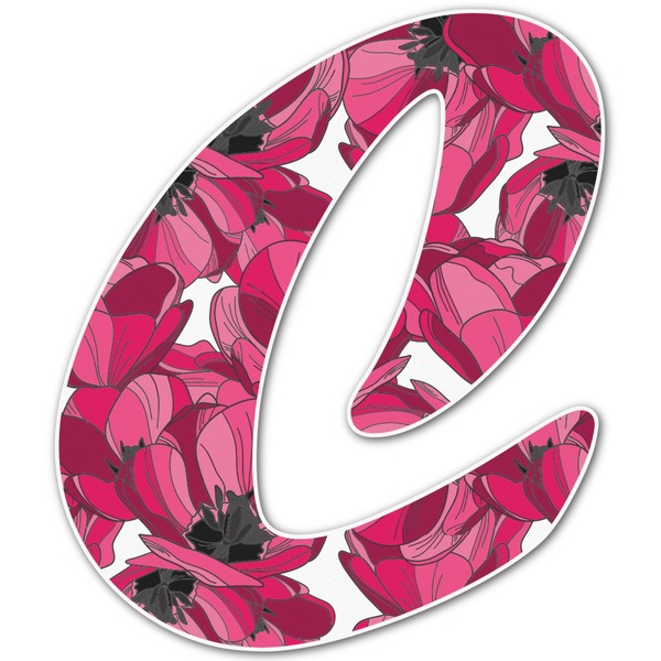Custom Tulips Letter Decal - Custom Sizes (Personalized)