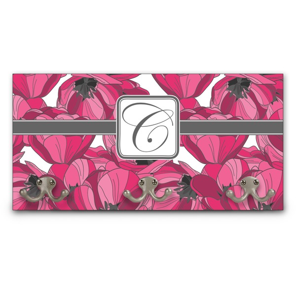 Custom Tulips Wall Mounted Coat Rack (Personalized)